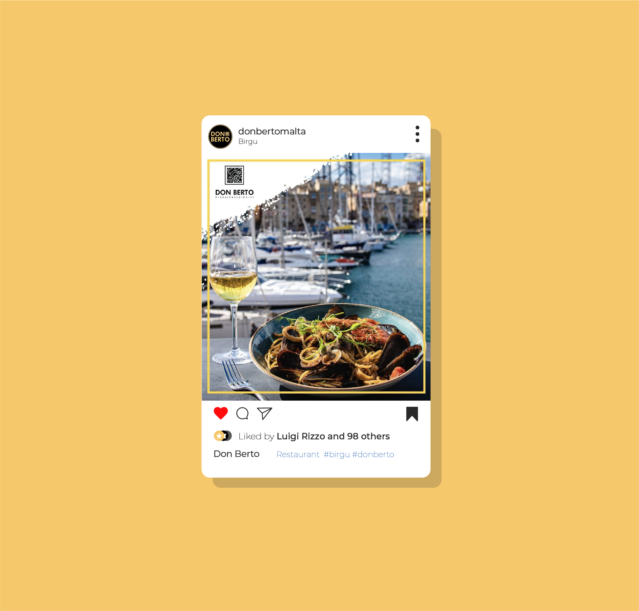 Restaurant Graphic Design, Menu and Social Media Thumbnail